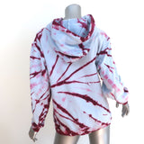 Proenza Schouler PSWL Tie Dye Hoodie Sweatshirt Blue Cotton Size Extra Small