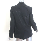 Zadig & Voltaire Unisex Vanille Strass Manifesto Blazer Black Size 34 NEW
