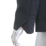 Zadig & Voltaire Unisex Vanille Strass Manifesto Blazer Black Size 34 NEW