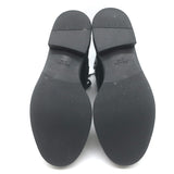 Prada Combat Boots Black Brushed Leather Size 40