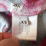 Proenza Schouler PSWL Tie Dye Hoodie Sweatshirt Blue Cotton Size Extra Small