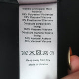 Zadig & Voltaire Unisex Vanille Strass Manifesto Blazer Black Size 34 NEW