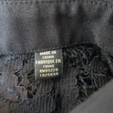 Ted Baker Lace Button Down Shirt Black Size 2 Long Sleeve Top