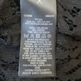 Ted Baker Lace Button Down Shirt Black Size 2 Long Sleeve Top