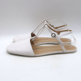 Marsell Distesa T-Strap Ballet Flats White Leather Size 40