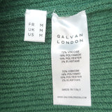 Galvan London Thalia Strapless Midi Dress Sea Green Stretch Knit Size Medium NEW