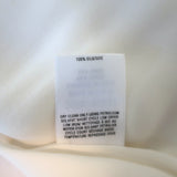 Oscar de La Renta Tie-Neck Blouse Ivory Silk Size 6 Sleeveless Top NEW