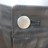Rick Owens Fogachine Tyrone Leather Skinny Pants Black Size US 4