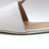 Marsell Distesa T-Strap Ballet Flats White Leather Size 40