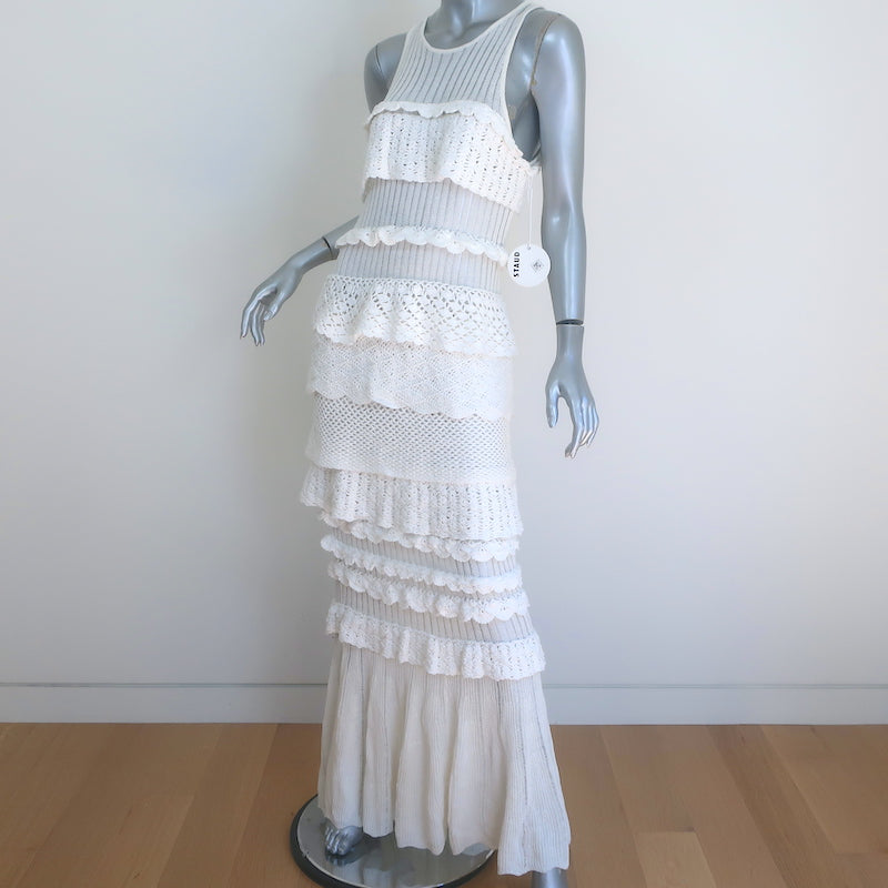 staud white maxi dress STAUD, Sorrento Dress in White, Size Medium staud white maxi dress STAUD, Sorrento Dress in White, Size Medium