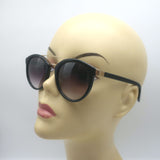 Barton Perreira Dalziel Round Brow Bar Sunglasses Black/Gold