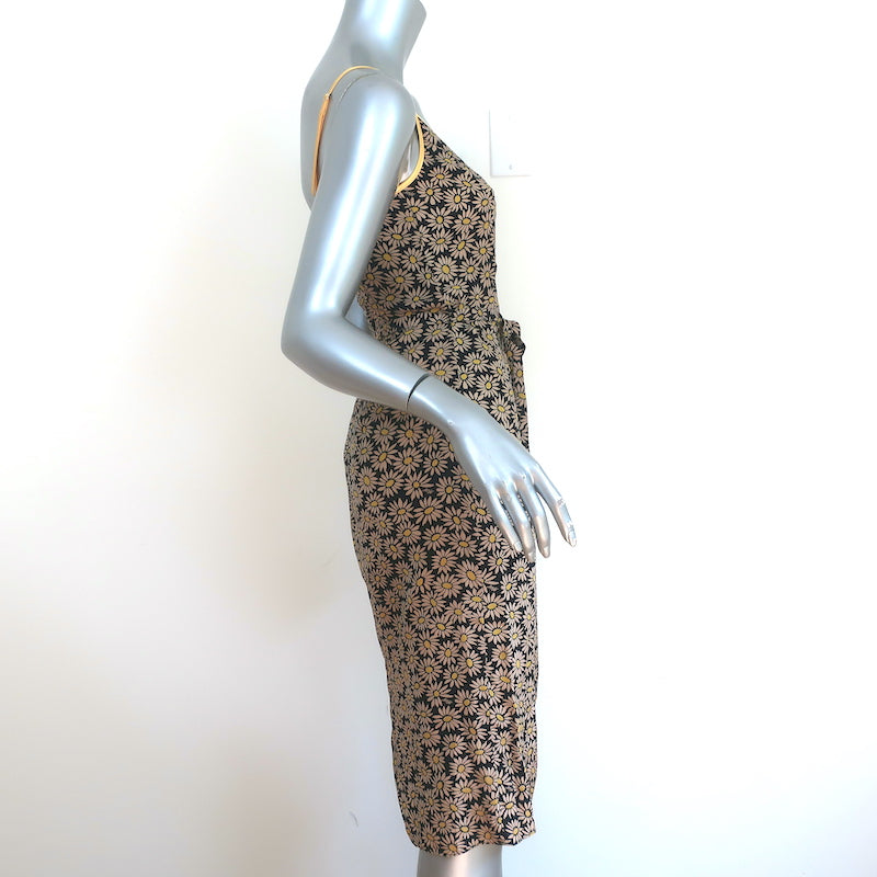 HVN Slip Dress Susan Daisy Print Silk Size 0