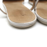 Marsell Distesa T-Strap Ballet Flats White Leather Size 40