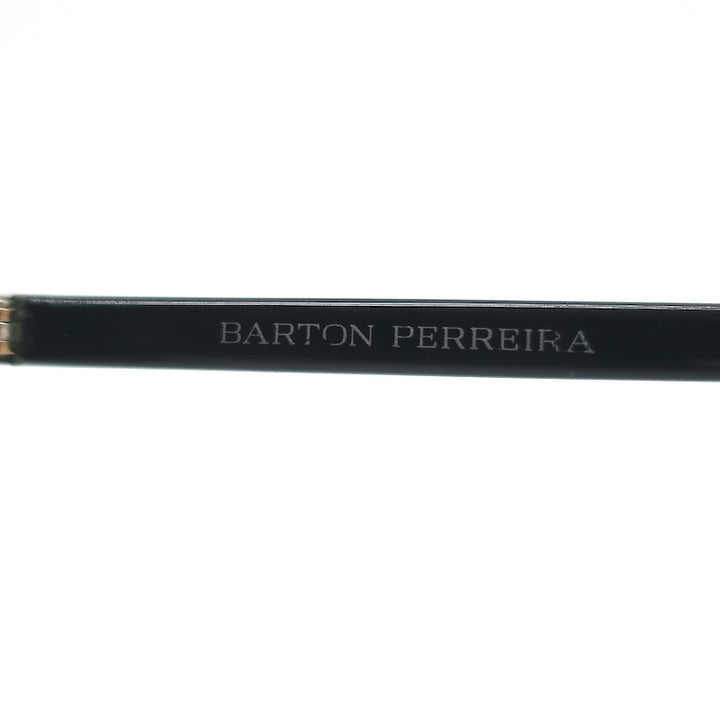 Barton Perreira Dalziel Round Brow Bar Sunglasses Black/Gold