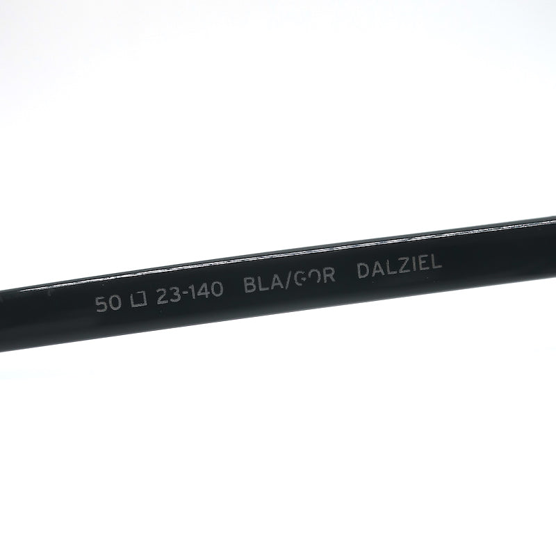 Barton Perreira Dalziel Round Brow Bar Sunglasses Black/Gold