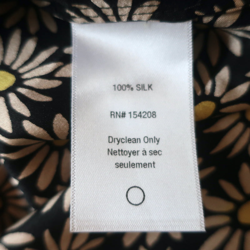 HVN Slip Dress Susan Daisy Print Silk Size 0