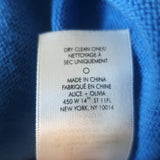 Alice + Olivia Angie Crewneck Sweater Blue Stretch Wool-Cashmere Size Small