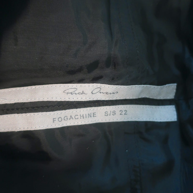 Rick Owens Fogachine Tyrone Leather Skinny Pants Black Size US 4