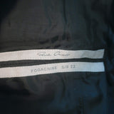 Rick Owens Fogachine Tyrone Leather Skinny Pants Black Size US 4