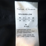 Rick Owens Fogachine Tyrone Leather Skinny Pants Black Size US 4