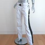 KRU Side-Stripe Ski Pants White Size Large