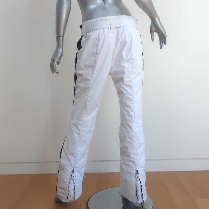 KRU Side-Stripe Ski Pants White Size Large