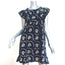 SEA Flutter Sleeve Mini Dress Navy Floral Print Cotton Size 00