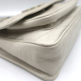 Saint Laurent Baby Niki Shoulder Bag Off-White Vintage Leather Crossbody