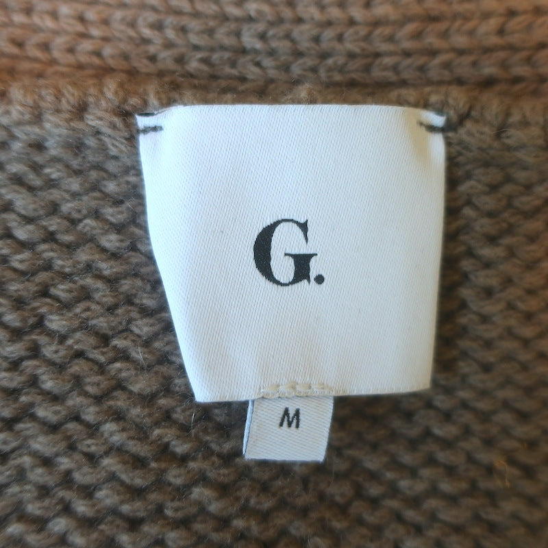 G. Label by goop Schnell High-Cuff Cardigan Mocha Virgin Wool Size Medium