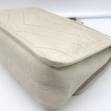 Saint Laurent Baby Niki Shoulder Bag Off-White Vintage Leather Crossbody