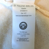 By Malene Birger Kassira Wrap Poncho Sweater Ivory Wool-Yak One Size