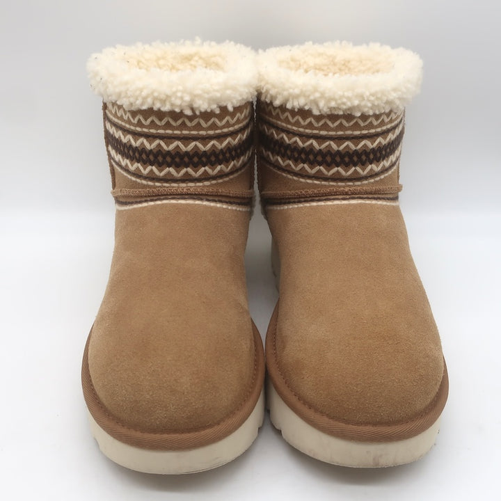UGG Classic Mini Atherson Shearling Ankle Boots Chestnut Suede Size 9