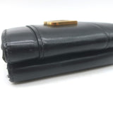 Balenciaga Hourglass Mini Trifold Wallet Black Leather