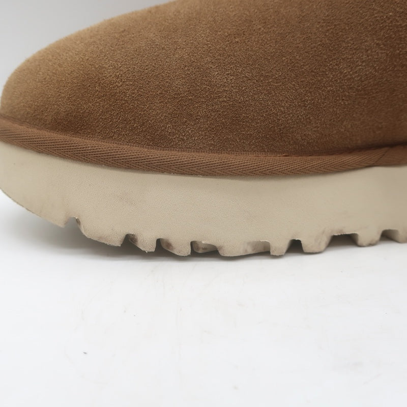 UGG Classic Mini Atherson Shearling Ankle Boots Chestnut Suede Size 9