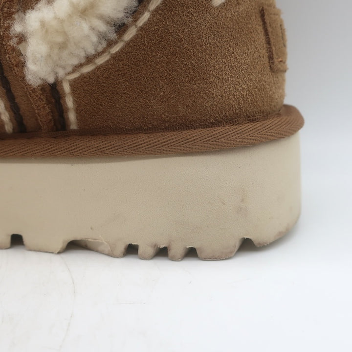 UGG Classic Mini Atherson Shearling Ankle Boots Chestnut Suede Size 9