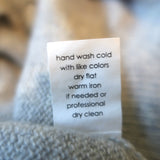 27 Miles Malibu Foil Lips Print Cashmere Sweater Light Gray Size Small