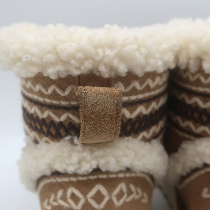 UGG Classic Mini Atherson Shearling Ankle Boots Chestnut Suede Size 9