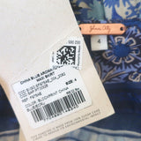 Johanna Ortiz Aromatic Song Maxi Skirt Blue/Ecru Blockprint Cotton Size 4 NEW