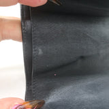 Balenciaga Hourglass Mini Trifold Wallet Black Leather