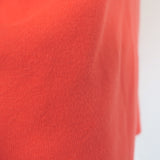 Kule Striped Crewneck Sweater Coral Red/Cream/Lavender Size Small