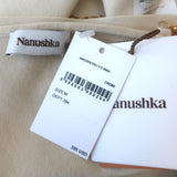 Nanushka Inna Chain Strap Tank Top Cream Stretch Knit Size Medium NEW