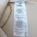 Nanushka Inna Chain Strap Tank Top Cream Stretch Knit Size Medium NEW