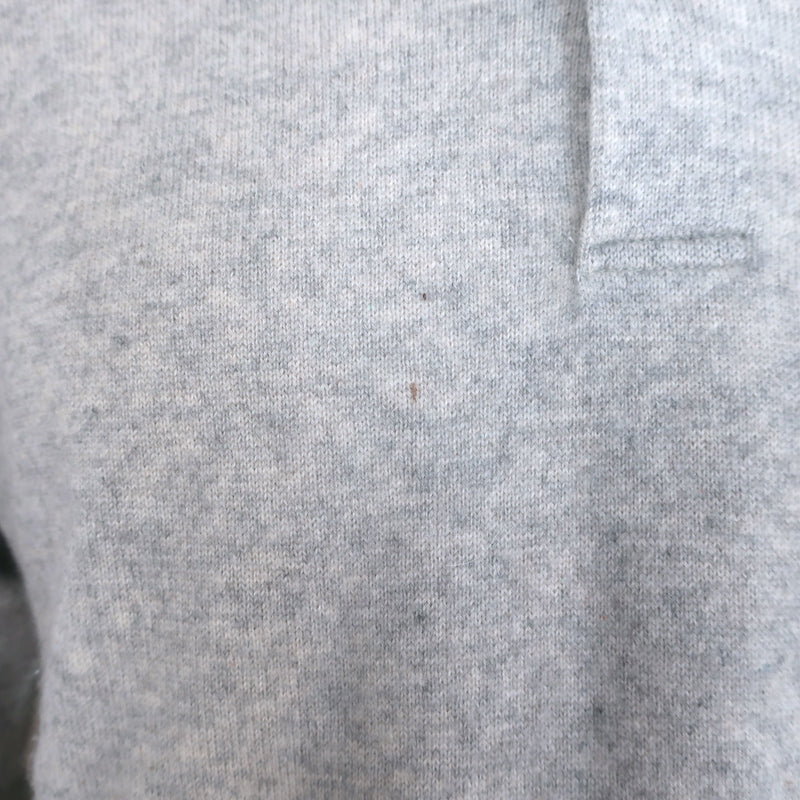 Ralph Lauren Cashmere Polo Sweater Heather Gray Size Medium