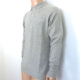 Ralph Lauren Cashmere Polo Sweater Heather Gray Size Medium