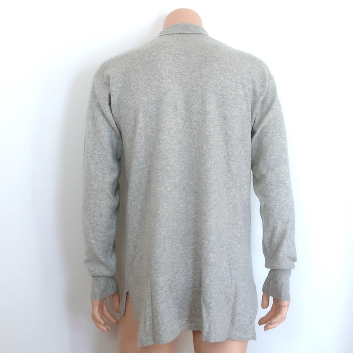 Ralph Lauren Cashmere Polo Sweater Heather Gray Size Medium