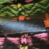 The Elder Statesman Cashmere Ear Flap Beanie Hat Orange/Multi