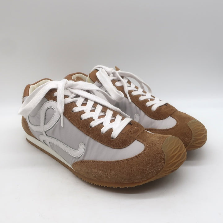 Loewe Ballet Runner 2.0 Sneakers Brown Suede &amp; Gray Nylon Size 39