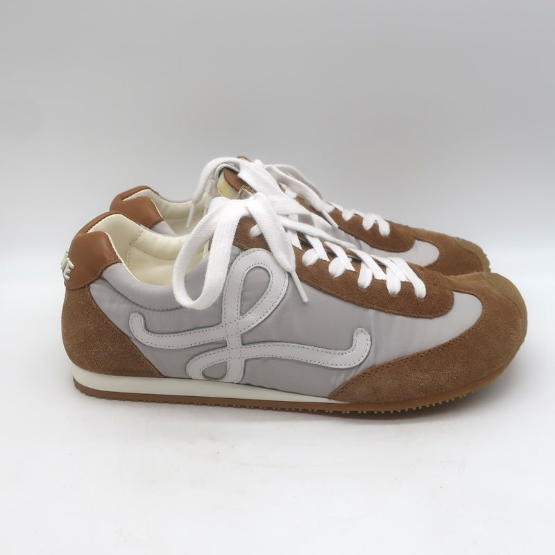 Loewe Ballet Runner 2.0 Sneakers Brown Suede &amp; Gray Nylon Size 39