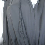 Ulla Johnson Tullia Sleeveless Midi Dress Black Pleated Satin Size 2