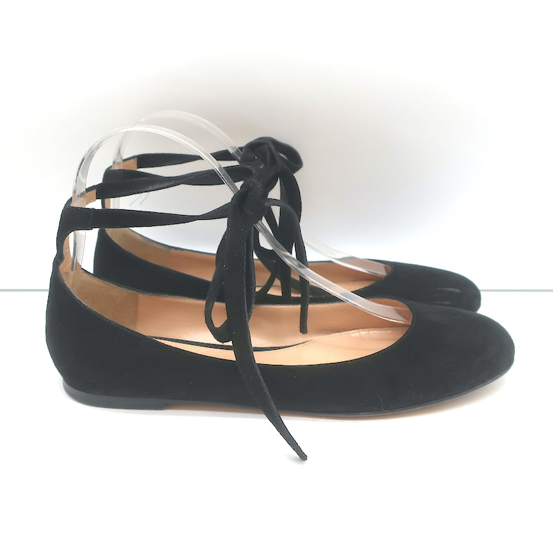 LOUIS VUITTON Blossom Slingback Flat Ballerina Black. Size 37